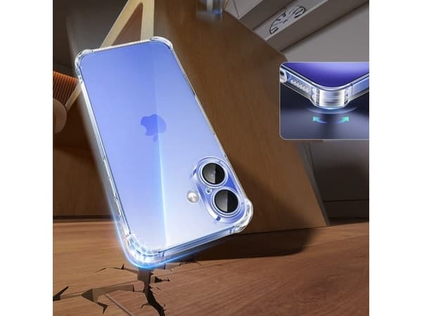 Ugreen CA102-deksel til iPhone 16 Plus (gjennomsiktig)