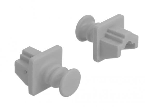 Delock for RJ45 - Dammskydd - grå (paket om 10)