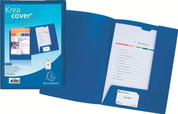 Exacompta Kreacover - 2-fliksfolder - for A4 (210 x 297 mm) - hvit