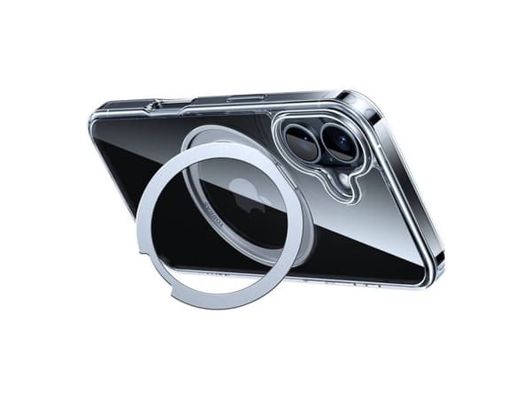 Torras Ostand Pro Case för iPhone 16 (transparent)