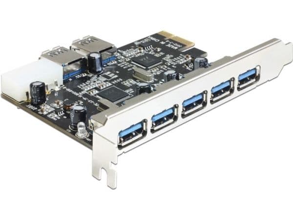 DeLOCK 89355, PCIe, USB 3.2 Gen 1 (3.1 Gen 1), 5 Gbit/s, Windows 7 Home Basic, Windows 7 Home Basic x64, Windows 7 Home Premium, Windows 7 Home Pre...