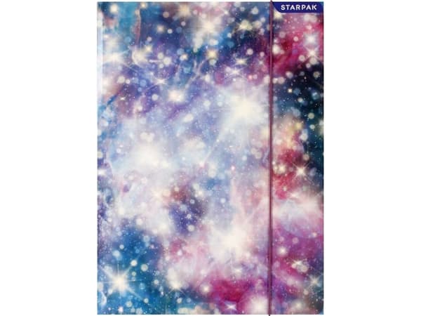Starpak A4 mappe med strikk GALAXY