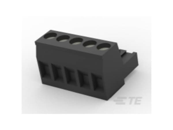 TE Connectivity 5mm Pitch, TB, 5 Way, Pluggable Terminal Block, Plug, Cable Mount, Screw Termination, 2305909-5