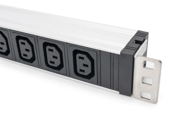 DIGITUS PDU 1U 9xC13 utganger 230V/10A sort