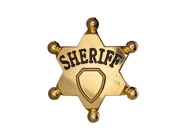 Sheriffitähti, metalli