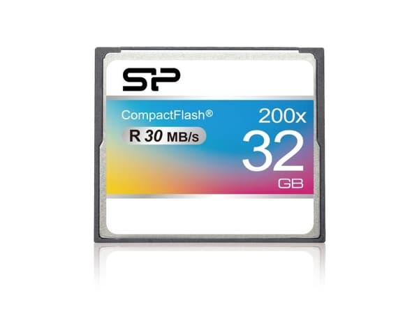 Silicon Power 32GB Compact Flash 200X, 32 GB, CompactFlash, Harmaa