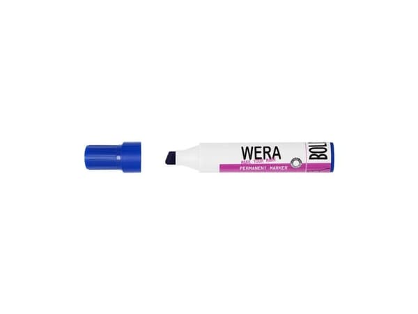 Wera permanent marker 2-10 mm blå - (10 st.)