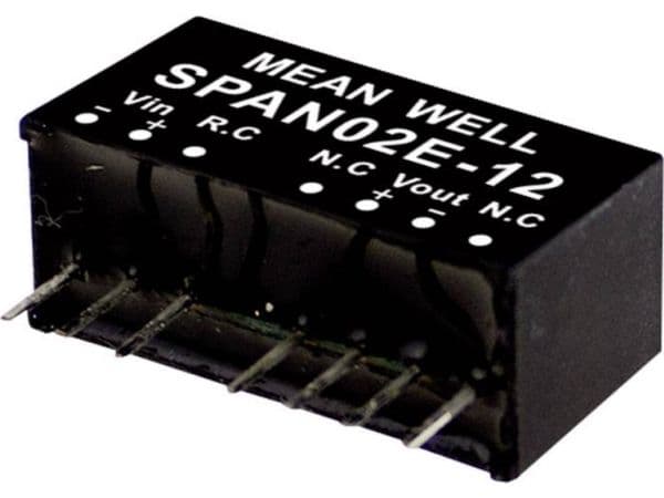 MEAN WELL SPAN02B-03, 18 - 36 V, 2 W, 0,5 A, RoHS, 2576 styck
