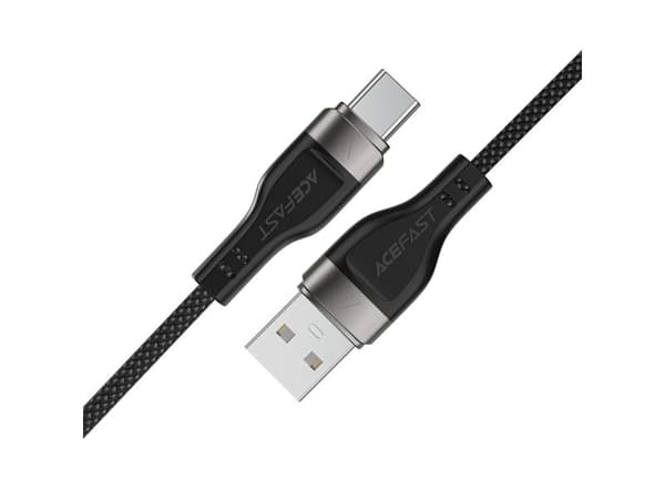 Acefast C11-04 USB-A - USB-C 3A-kabel 1,2 m magnetflett - svart
