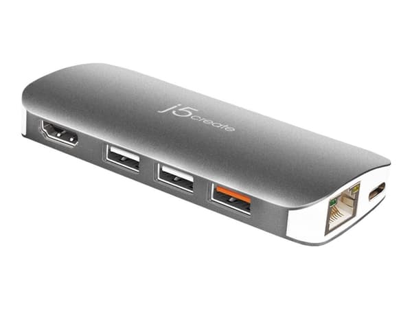 j5create JCD383 - Dokkingstasjon - USB-C 3.1 - HDMI - 1GbE