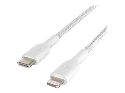 Belkin CAA004BT2MWH, 2 m, Lightning, USB C, Uros, Uros, Valkoinen