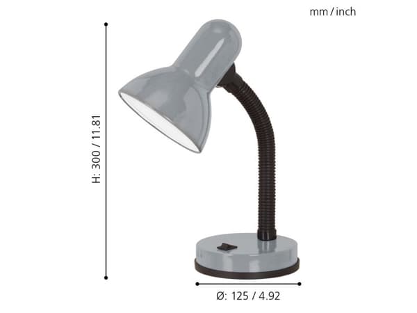 EGLO BASIC 1 BRÄDA SILVER