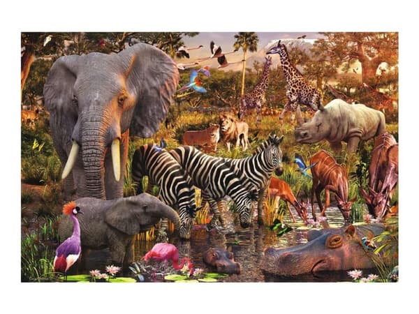 Ravensburger - Afrikanske dyr - puslespill - 3000 brikker