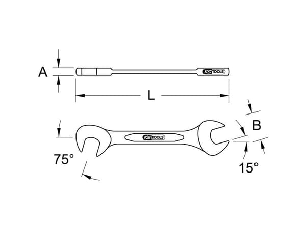 KS Tools 517.1791, Kromivanadiini-teräs, 1 kpl