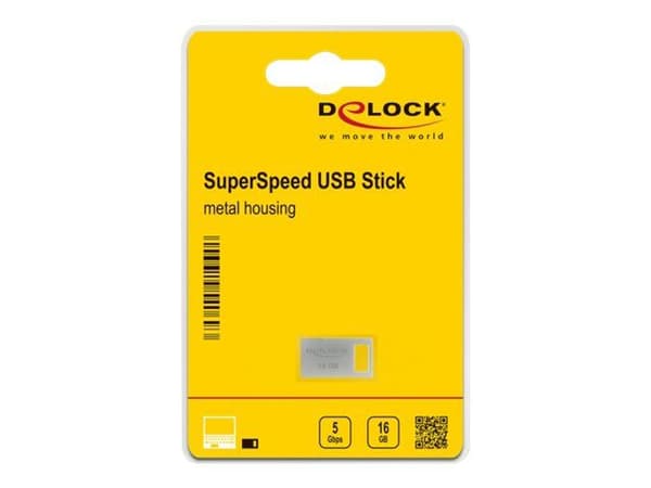 Delock - USB flash-enhet - 16 GB - USB 3.2 Gen 1
