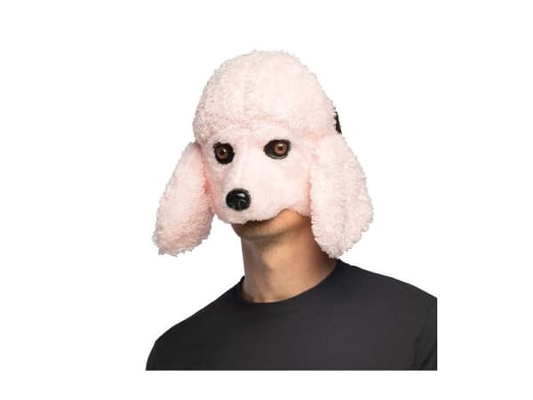 Rosa pudelhundmask