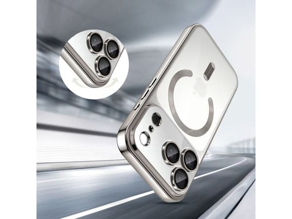Tech-Protect MagFlex MagSafe-skal för iPhone 17 Pro - transparent silver