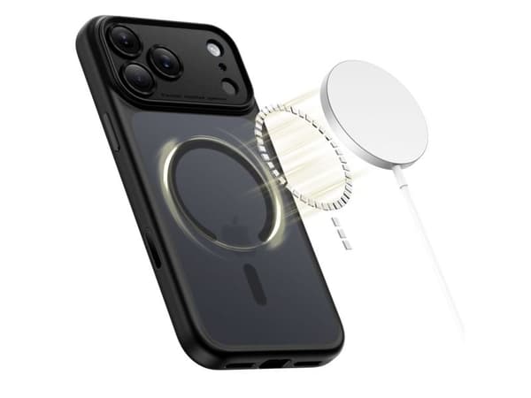 Hurtel Tech-Protect Magpeak Magsafe CC-deksel til iPhone 17 Pro Max - Matt svart