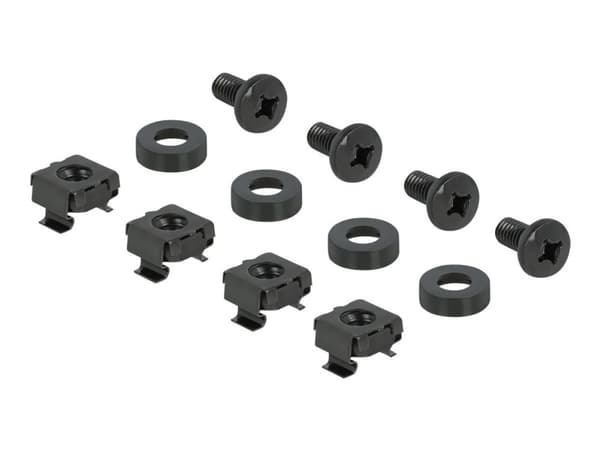 Delock - Rackhylde - sort - 1U - 10"
