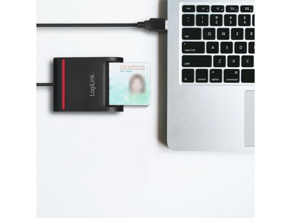 LogiLink CR0047, USB 2.0, Sort, 64 g