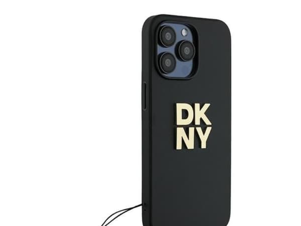 DKNY håndledsremdeksel med stock logo til iPhone 14 Pro Max - sort
