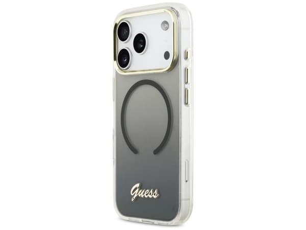 Guess IML Gradient Script MagSafe-deksel til iPhone 17 Pro - sort