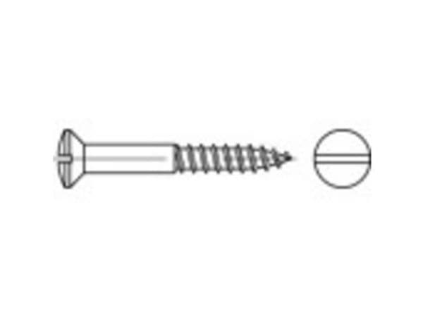 TOOLCRAFT linse-treskruer 3 mm 16 mm messing, DIN 95, 200 stk