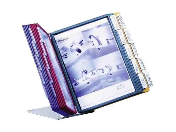 Indekssystem VARIO® TABLE 20 - inkl. 20 stk. A4-lommer assorterte farger