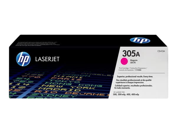 Lasertoner HP 305A CE413A, 2 600 sidor, magenta