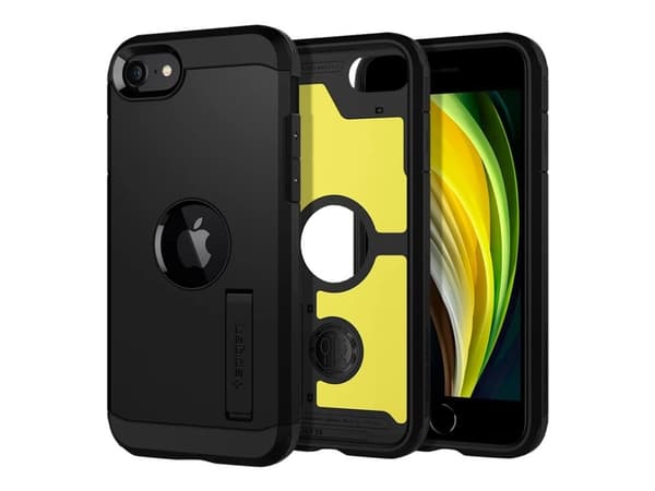 Spigen Tough Armor, Suojus, Apple, iPhone SE, 11,9 cm (4.7"), Musta