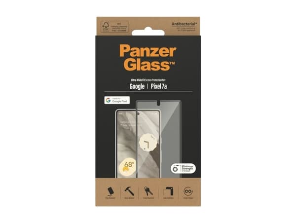 PanzerGlass™ | Skjermbeskytter - Ultra-Wide Fit | Google Pixel 7a