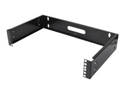 DELTACO 19-WMB2 - Monteringsfäste - väggmontering - svart - 2U - 19"
