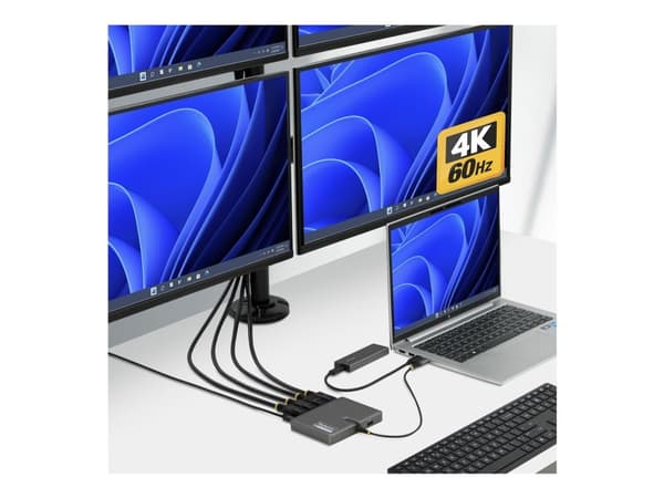 StarTech.com - Dockningsstation - USB-C / Displayport - 4 x DP - TAA-kompatibel