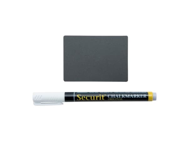 Securit® 20x dobbeltsidede A8 sorte tavleplader