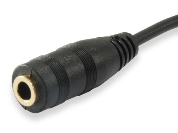 Equip 147942, Sort, 3.5 mm, 2 x 3.5mm, Hunkjønn, Hankjønn, Polyvinylklorid (PVC)