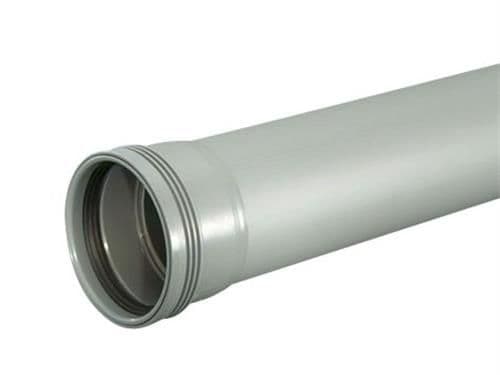 Wafix PP-avloppsrör med hylsa 50 x 250 mm grått