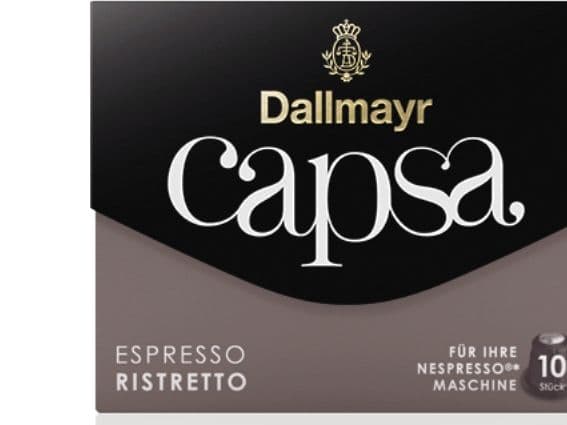 Dallmayr ESPRESSO RISTRETTO, Kaffe kapsyl, Nespresso, 10 stykker