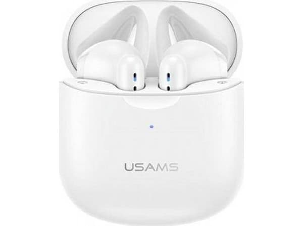 USAMS IA04 trådløse TWS-øretelefoner, hvit
