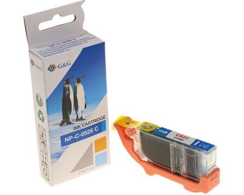 G&G NP-C-0526C, Cyan, 8,4 ml, 1 styck, 650 sidor, Enpack