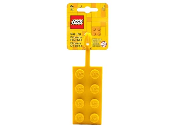 LEGO Taskemærke, Gul 2x4 klods