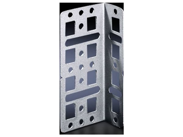 Rittal 4597.000, Monteringsskena, Stål, Silver, 4 styck