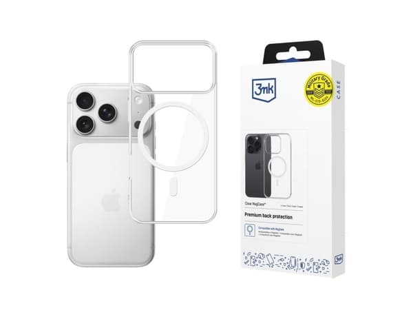 3MK Clear MagCase, Mobilskal, Apple, iPhone 17 Pro, 16 cm (6.3"), Transparent