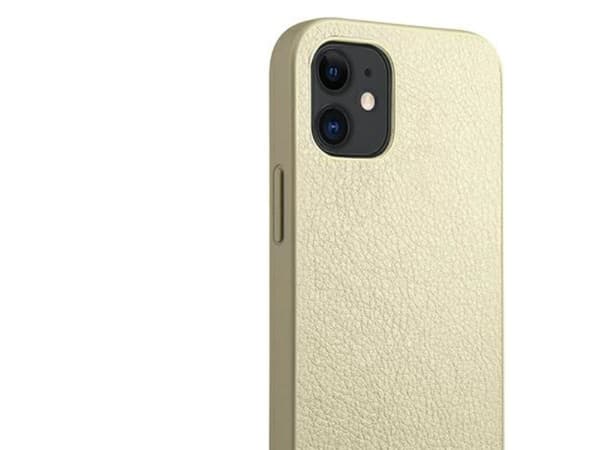 Guess GUHCP12SIGLGO hardcase til iPhone 12 mini 5,4" - gull/gull med iriserende
