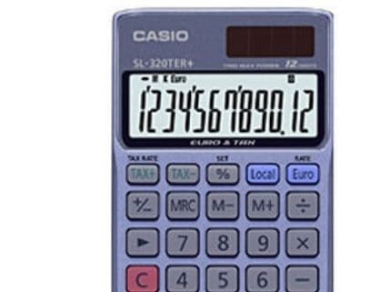 Casio SL-320TER+ - Lommekalkulator - 12 sifre - batteri, solpanel