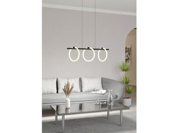 EGLO CARANACOA langbord 3L sort/hvit