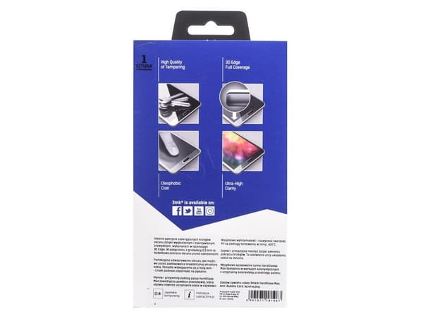 3mk HardGlass MAX härdat glas vit till iPhone 7