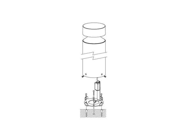 EGLO MELZO ULKOTELINE H450 11W 1300LM IP65 MUSTA