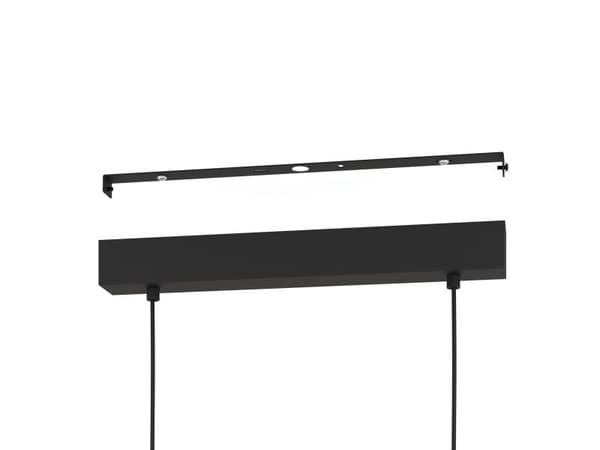 EGLO SALLICANO langbord 3xE27 sort/sortgull hulmønster