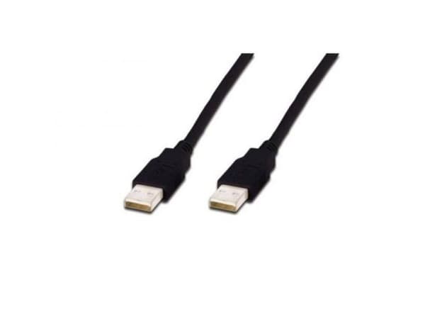 ASSMANN - USB-kabel - USB (hann) til USB (hann) - 3 m - formstøpt - svart