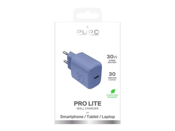 Puro PRO LITE vegglader 1xUSB-C, 30W